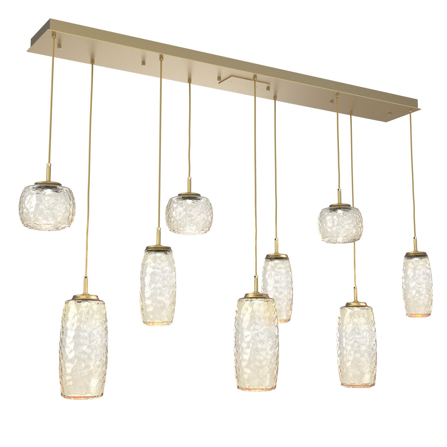 Hammerton Studio - PLB0091-09-GB-A-C01-L1 - LED Linear Pendant - Vessel - Gilded Brass