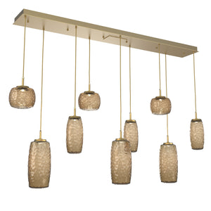 Hammerton Studio - PLB0091-09-GB-B-C01-L1 - LED Linear Pendant - Vessel - Gilded Brass