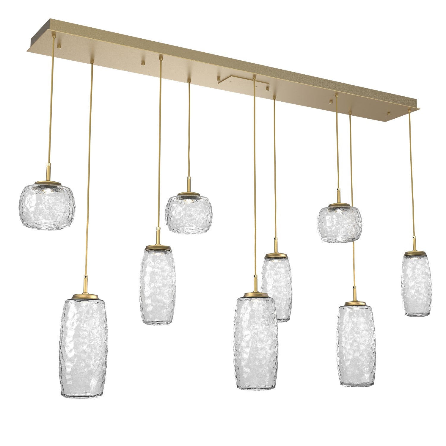 Hammerton Studio - PLB0091-09-GB-C-C01-L1 - LED Linear Pendant - Vessel - Gilded Brass