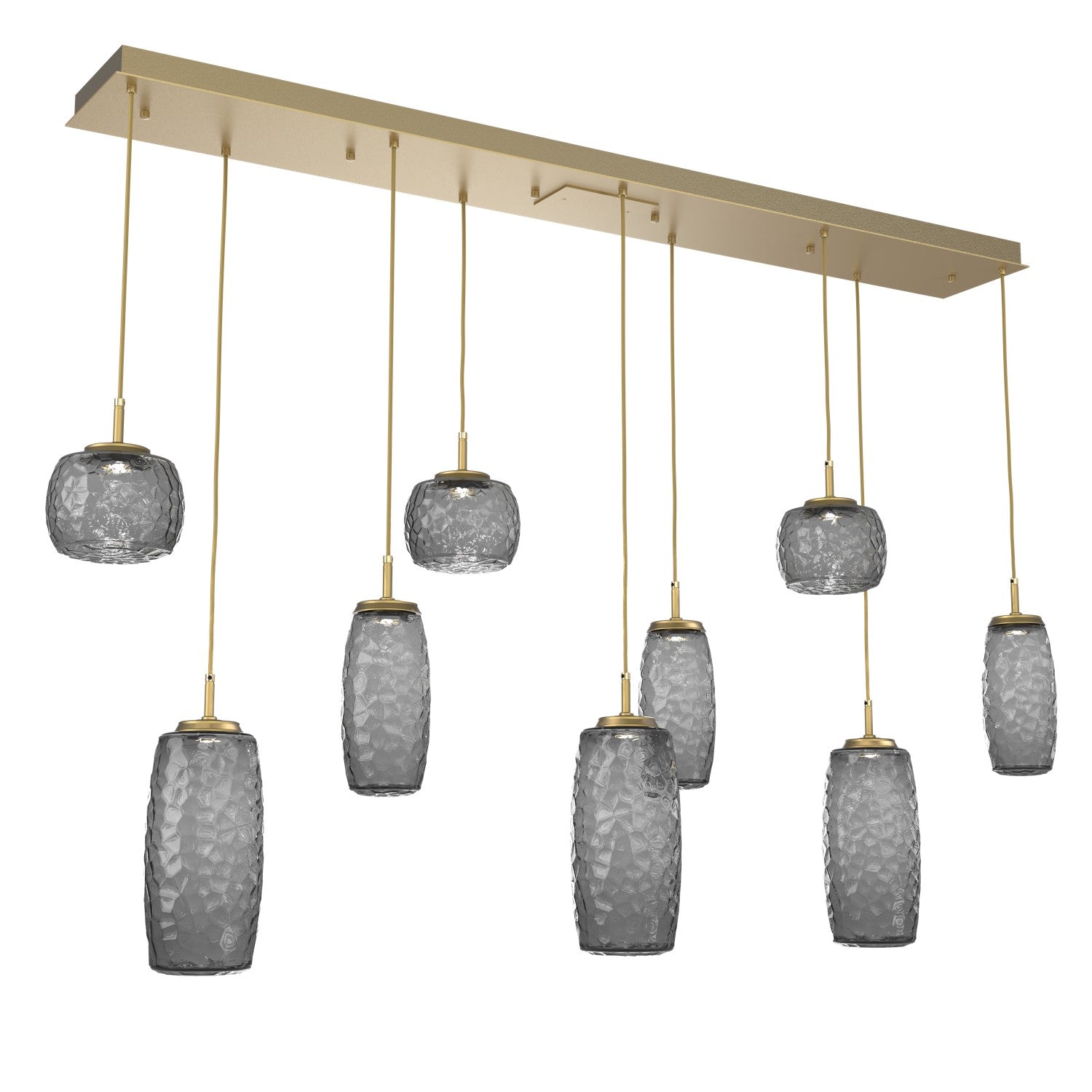Hammerton Studio - PLB0091-09-GB-S-C01-L1 - LED Linear Pendant - Vessel - Gilded Brass