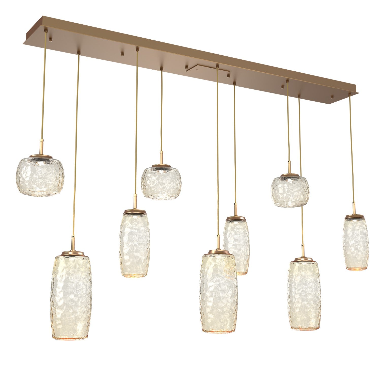 Hammerton Studio - PLB0091-09-NB-A-C01-L1 - LED Linear Pendant - Vessel - Novel Brass