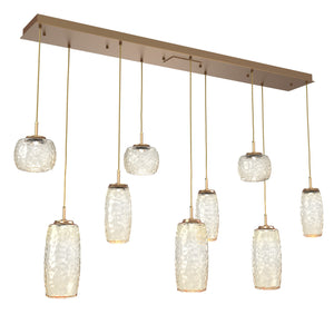 Hammerton Studio - PLB0091-09-NB-A-C01-L3 - LED Linear Pendant - Vessel - Novel Brass