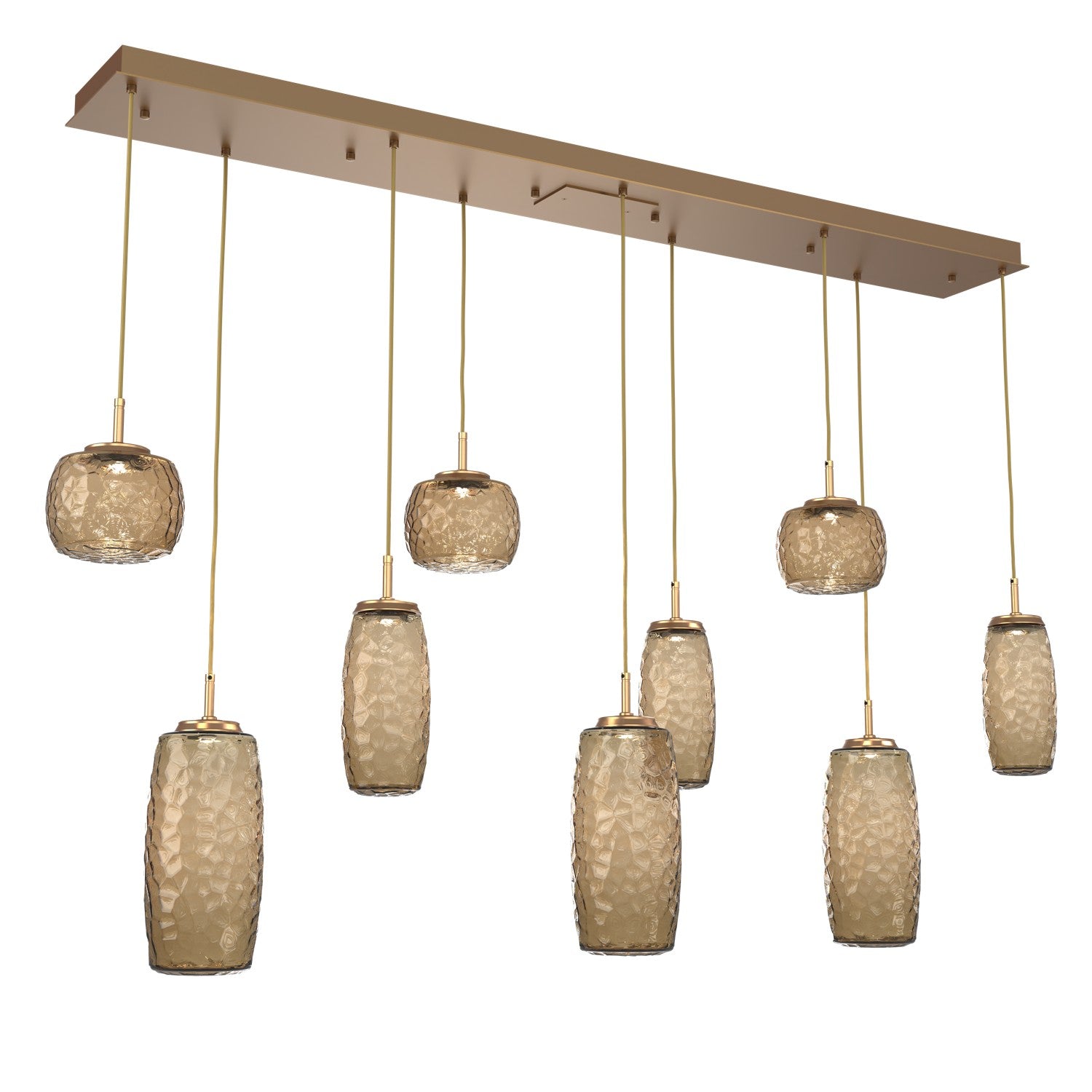 Hammerton Studio - PLB0091-09-NB-B-C01-L3 - LED Linear Pendant - Vessel - Novel Brass