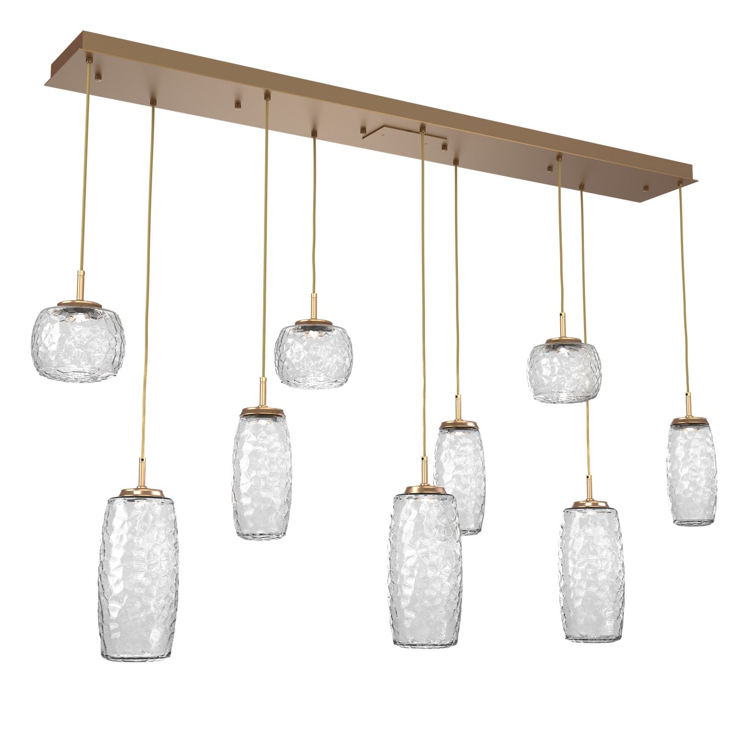Hammerton Studio - PLB0091-09-NB-C-C01-L1 - LED Linear Pendant - Vessel - Novel Brass