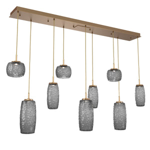 Hammerton Studio - PLB0091-09-NB-S-C01-L1 - LED Linear Pendant - Vessel - Novel Brass