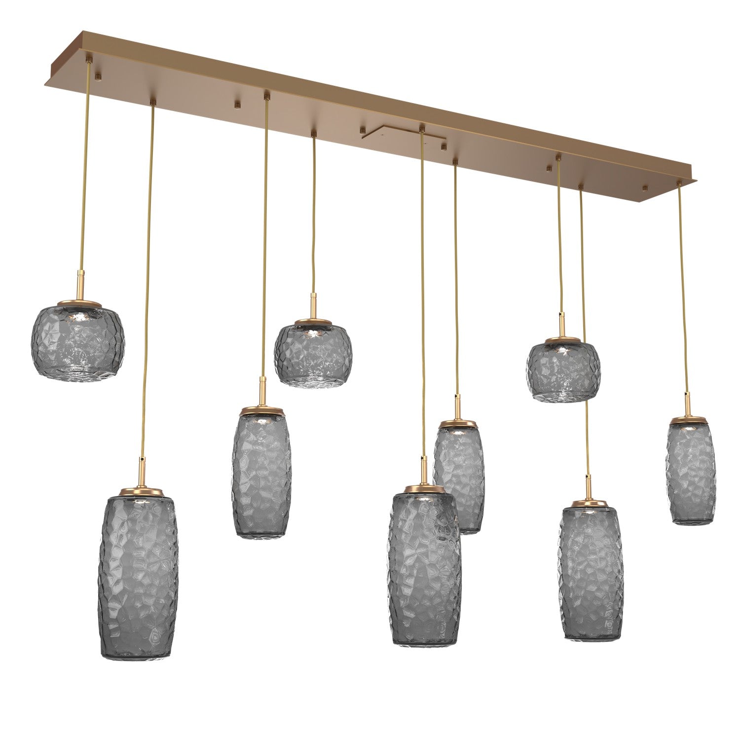 Hammerton Studio - PLB0091-09-NB-S-C01-L3 - LED Linear Pendant - Vessel - Novel Brass