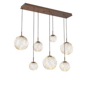Hammerton Studio - PLB0092-07-BB-A-C01-L3 - LED Linear Pendant - Gaia - Burnished Bronze