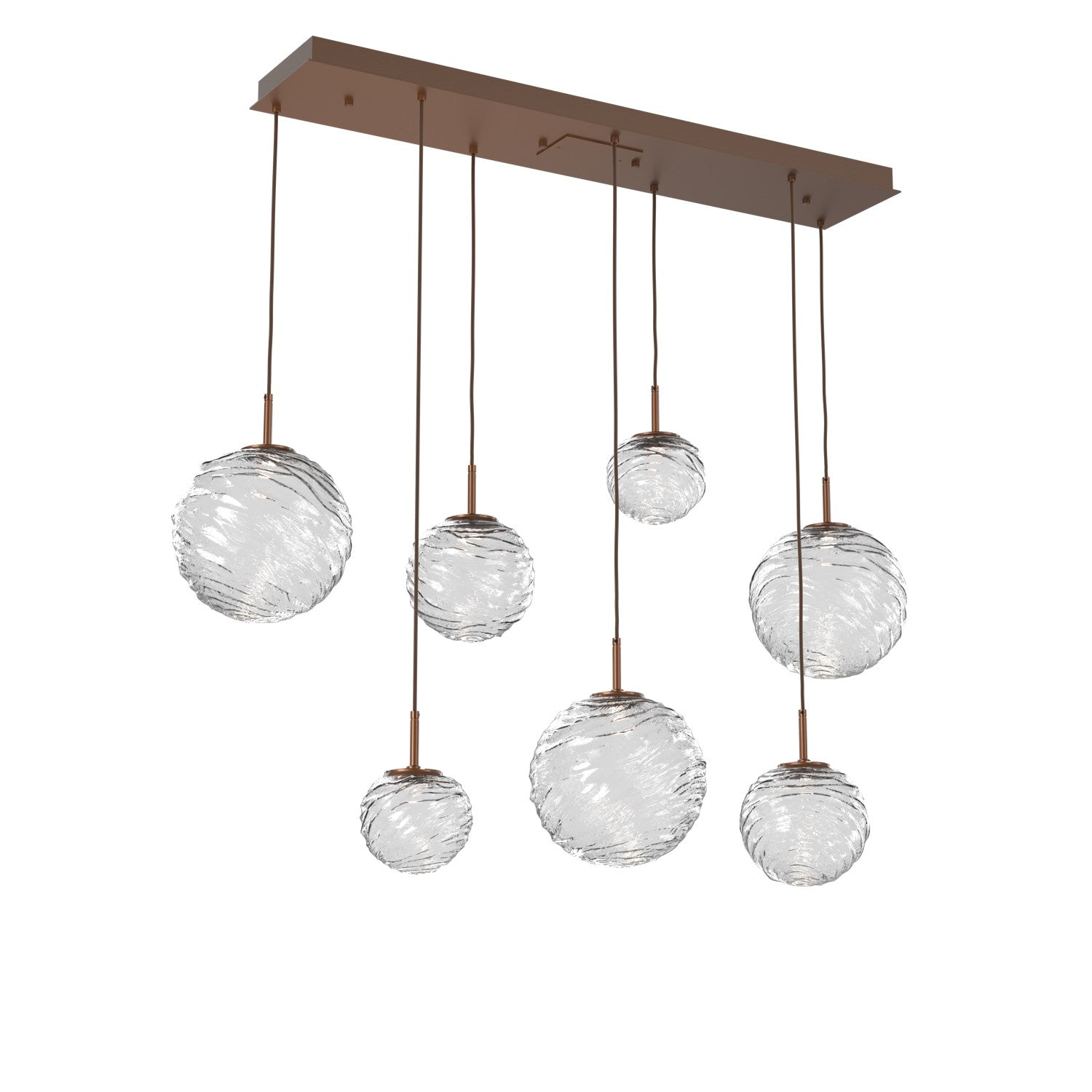 Hammerton Studio - PLB0092-07-BB-C-C01-L1 - LED Linear Pendant - Gaia - Burnished Bronze