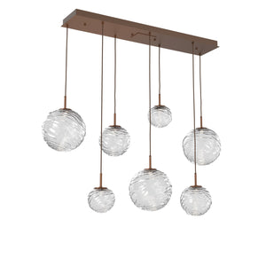 Hammerton Studio - PLB0092-07-BB-C-C01-L1 - LED Linear Pendant - Gaia - Burnished Bronze