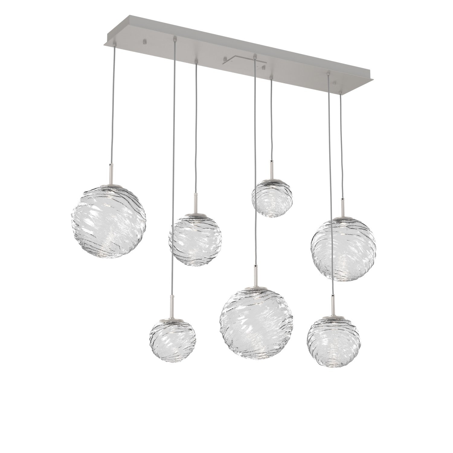 Hammerton Studio - PLB0092-07-BS-C-C01-L3 - LED Linear Pendant - Gaia - Beige Silver