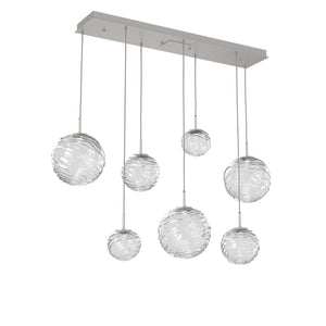 Hammerton Studio - PLB0092-07-BS-C-C01-L3 - LED Linear Pendant - Gaia - Beige Silver