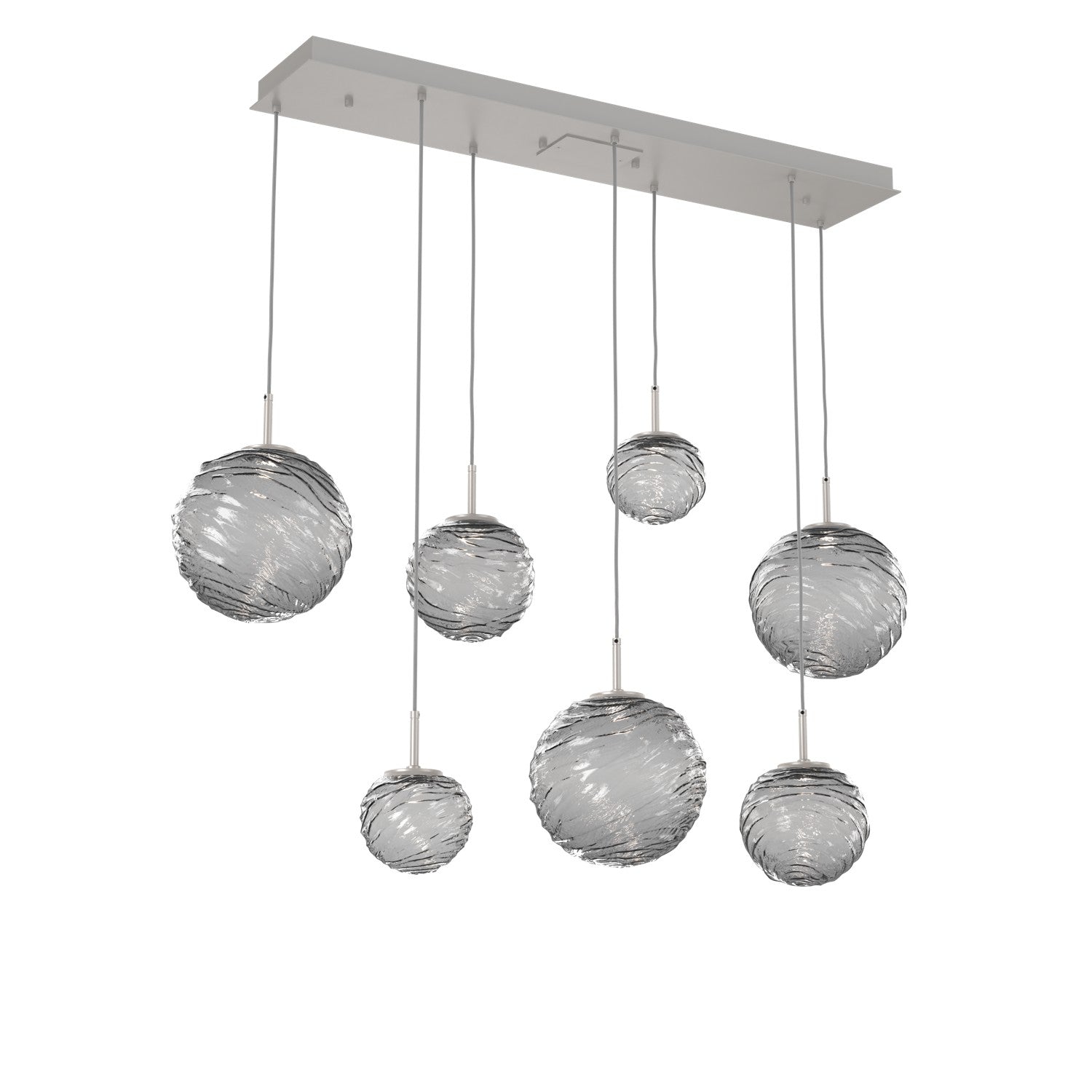 Hammerton Studio - PLB0092-07-BS-S-C01-L1 - LED Linear Pendant - Gaia - Beige Silver