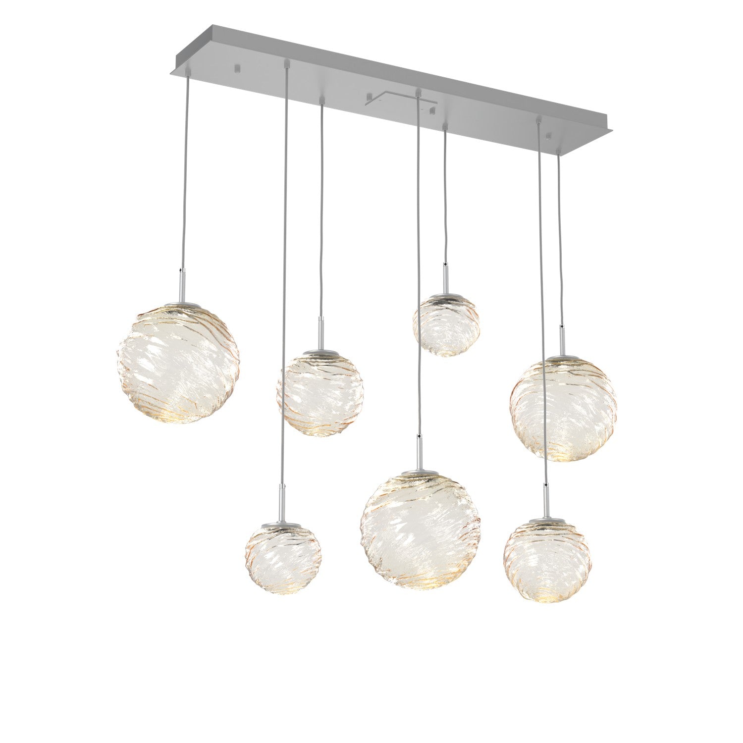 Hammerton Studio - PLB0092-07-CS-A-C01-L1 - LED Linear Pendant - Gaia - Classic Silver