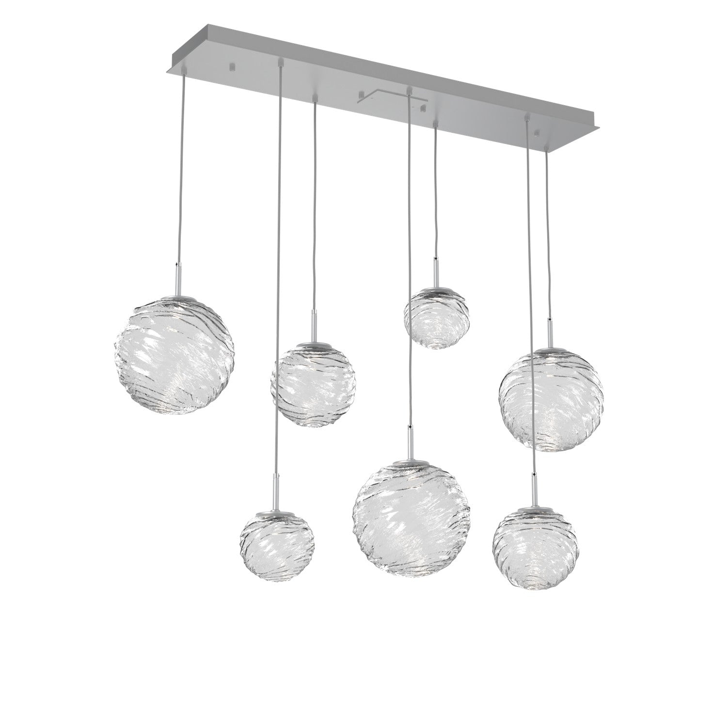 Hammerton Studio - PLB0092-07-CS-C-C01-L3 - LED Linear Pendant - Gaia - Classic Silver
