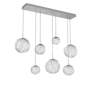 Hammerton Studio - PLB0092-07-CS-C-C01-L3 - LED Linear Pendant - Gaia - Classic Silver