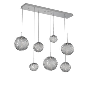 Hammerton Studio - PLB0092-07-CS-S-C01-L1 - LED Linear Pendant - Gaia - Classic Silver