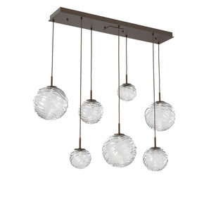 Hammerton Studio - PLB0092-07-FB-C-C01-L1 - LED Linear Pendant - Gaia - Flat Bronze
