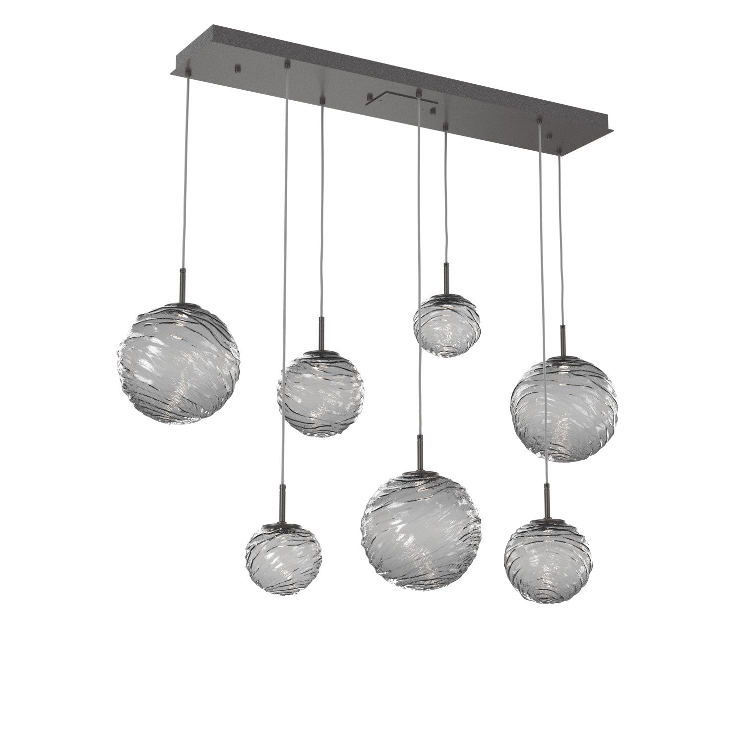 Hammerton Studio - PLB0092-07-GP-S-C01-L3 - LED Linear Pendant - Gaia - Graphite