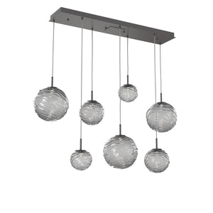 Hammerton Studio - PLB0092-07-GP-S-C01-L3 - LED Linear Pendant - Gaia - Graphite
