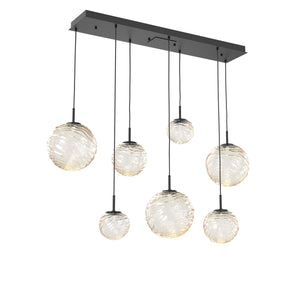Hammerton Studio - PLB0092-07-MB-A-C01-L3 - LED Linear Pendant - Gaia - Matte Black