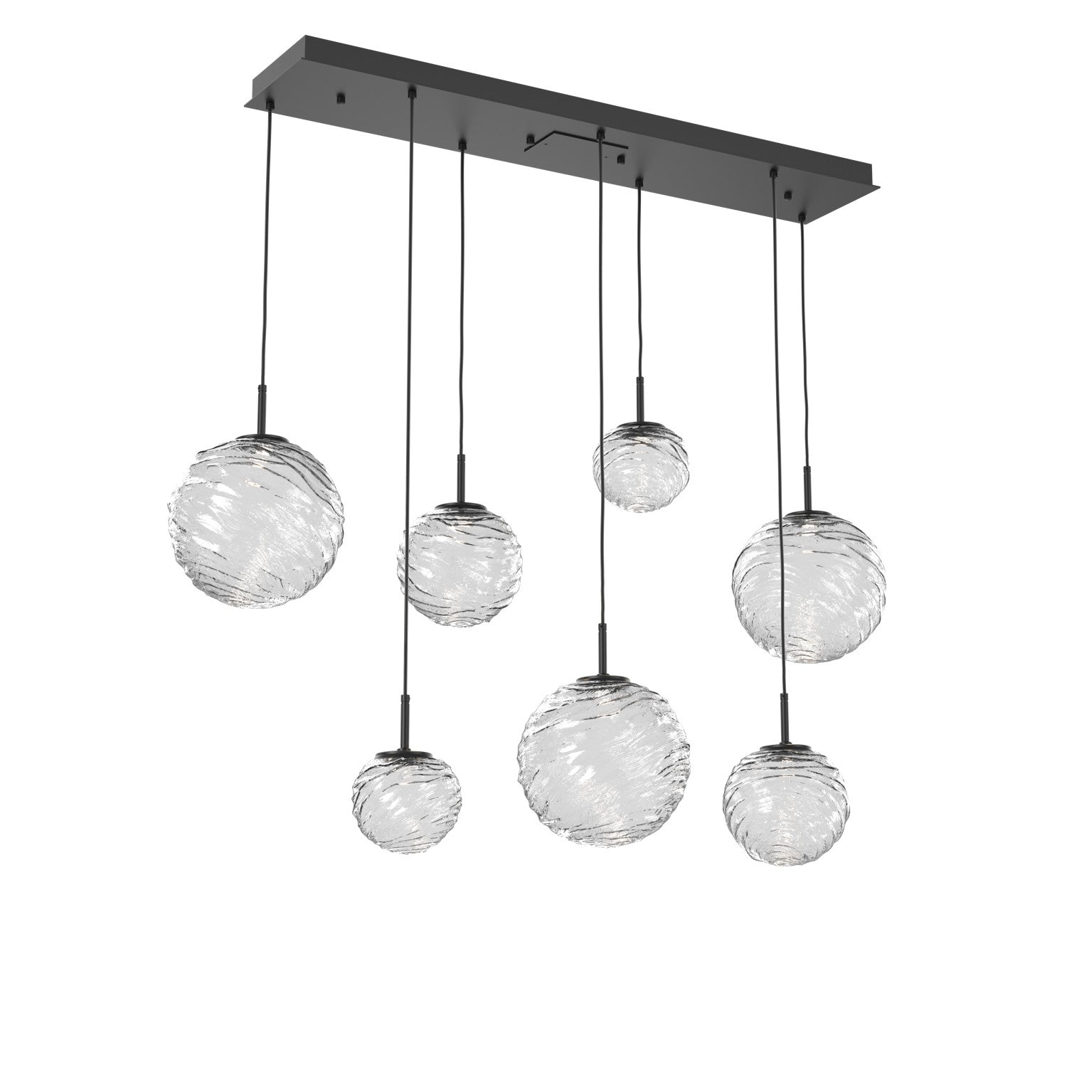Hammerton Studio - PLB0092-07-MB-C-C01-L3 - LED Linear Pendant - Gaia - Matte Black