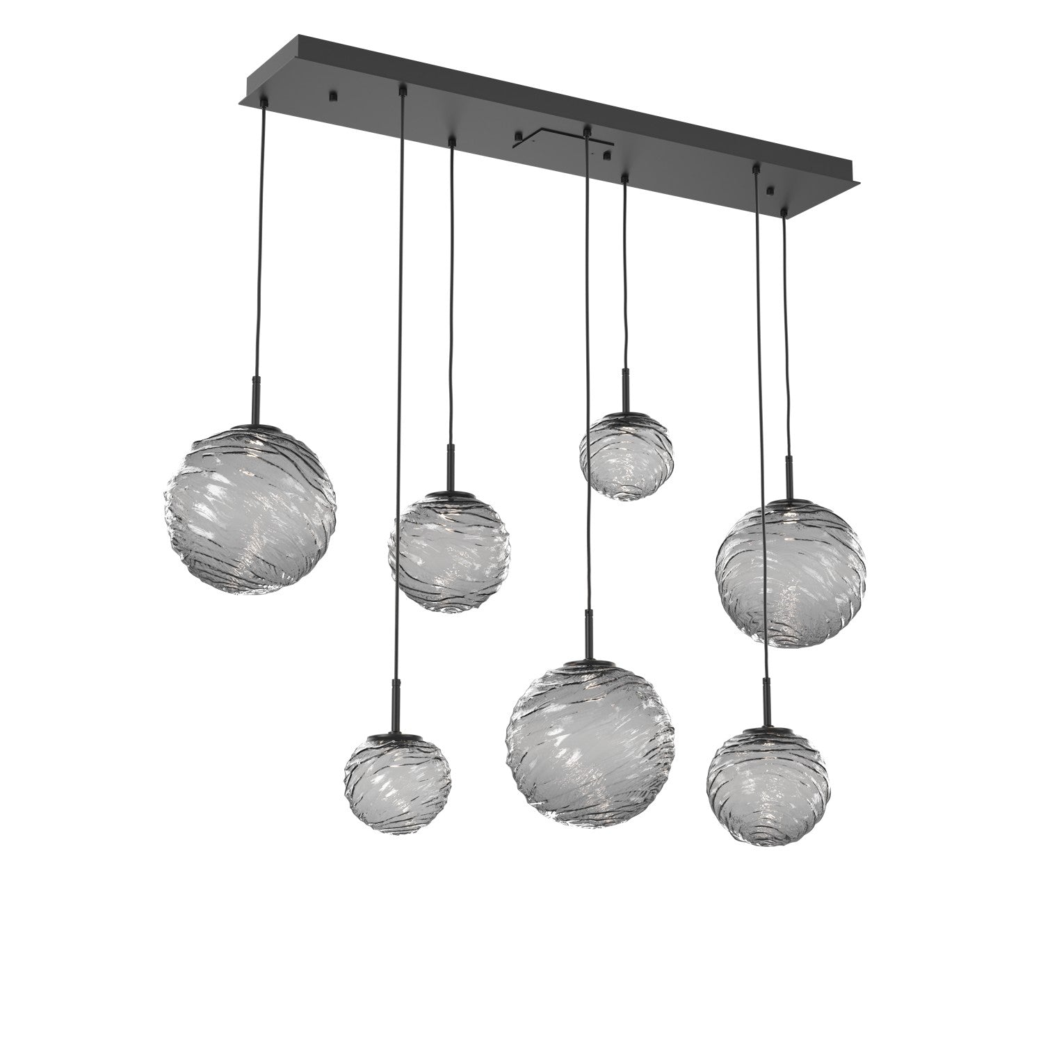 Hammerton Studio - PLB0092-07-MB-S-C01-L1 - LED Linear Pendant - Gaia - Matte Black