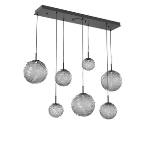 Hammerton Studio - PLB0092-07-MB-S-C01-L3 - LED Linear Pendant - Gaia - Matte Black
