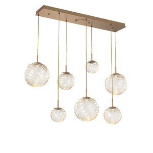 Hammerton Studio - PLB0092-07-NB-A-C01-L3 - LED Linear Pendant - Gaia - Novel Brass