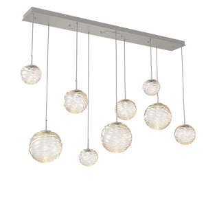 Hammerton Studio - PLB0092-09-BS-A-C01-L1 - LED Linear Pendant - Gaia - Beige Silver