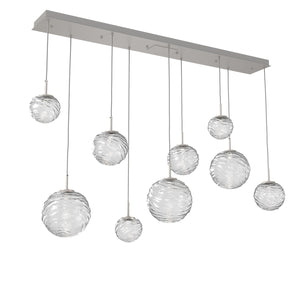 Hammerton Studio - PLB0092-09-BS-C-C01-L1 - LED Linear Pendant - Gaia - Beige Silver