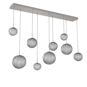 Hammerton Studio - PLB0092-09-BS-S-C01-L1 - LED Linear Pendant - Gaia - Beige Silver
