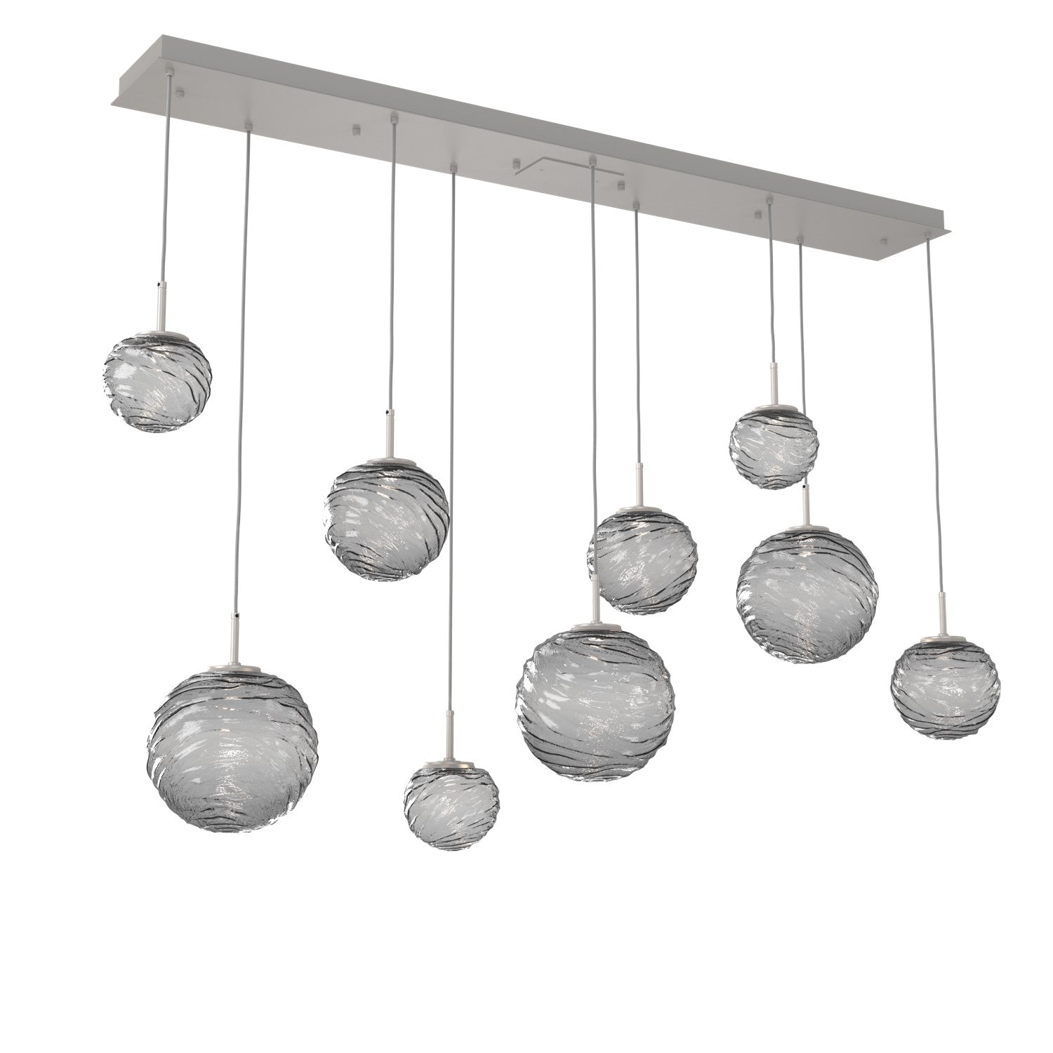 Hammerton Studio - PLB0092-09-BS-S-C01-L3 - LED Linear Pendant - Gaia - Beige Silver