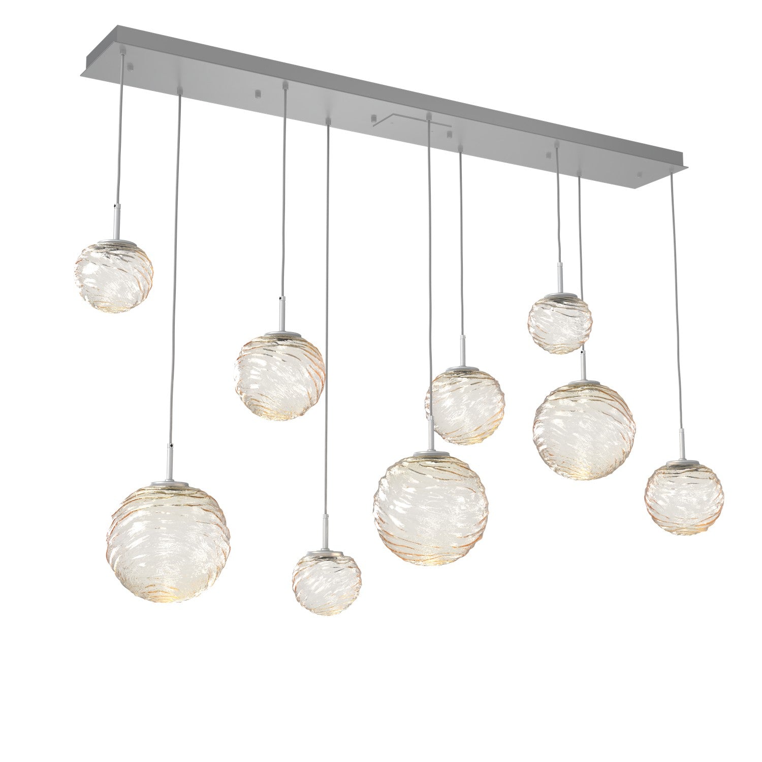 Hammerton Studio - PLB0092-09-CS-A-C01-L1 - LED Linear Pendant - Gaia - Classic Silver