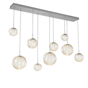 Hammerton Studio - PLB0092-09-CS-A-C01-L3 - LED Linear Pendant - Gaia - Classic Silver