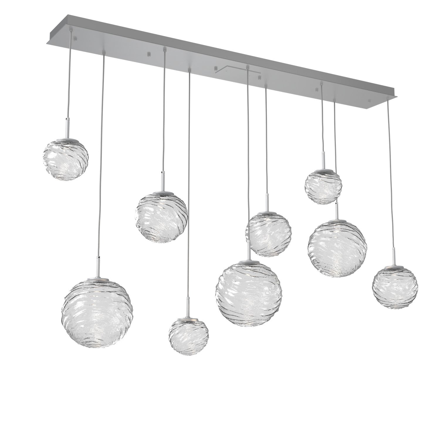 Hammerton Studio - PLB0092-09-CS-C-C01-L1 - LED Linear Pendant - Gaia - Classic Silver