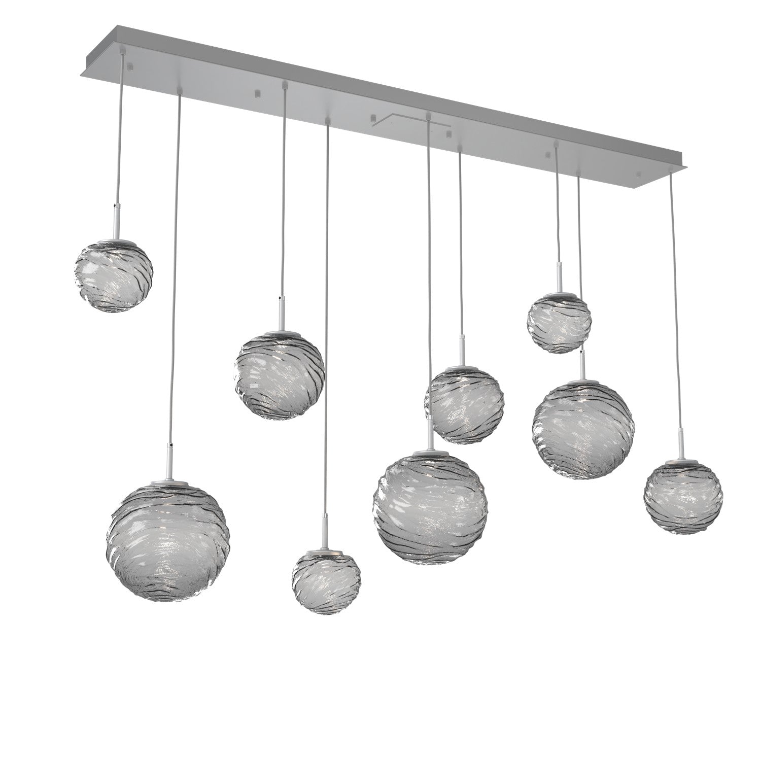 Hammerton Studio - PLB0092-09-CS-S-C01-L1 - LED Linear Pendant - Gaia - Classic Silver