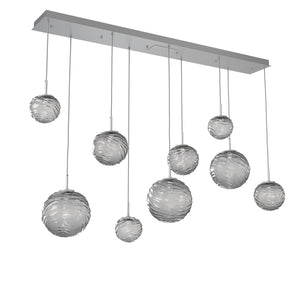 Hammerton Studio - PLB0092-09-CS-S-C01-L3 - LED Linear Pendant - Gaia - Classic Silver