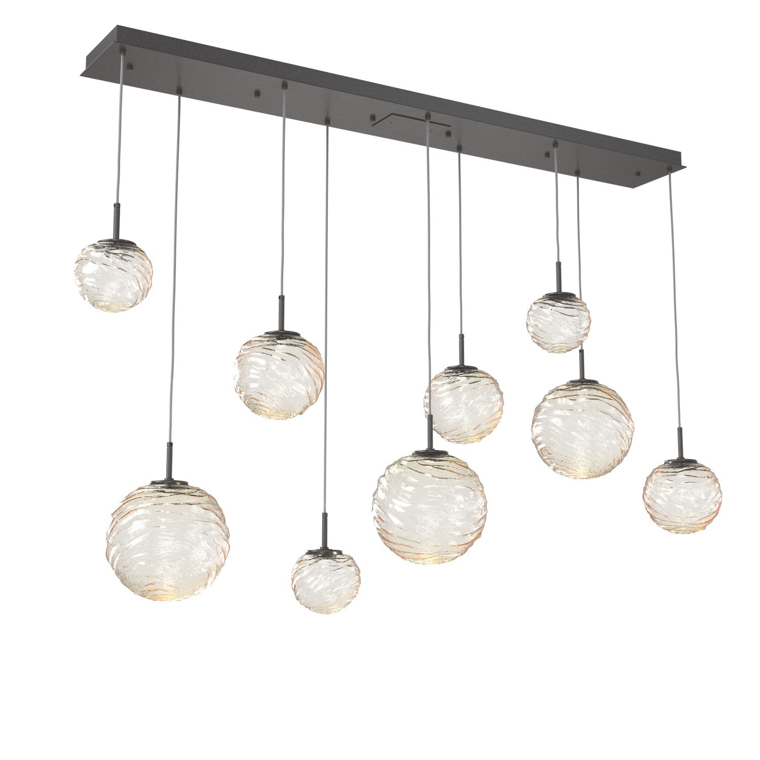 Hammerton Studio - PLB0092-09-GP-A-C01-L3 - LED Linear Pendant - Gaia - Graphite