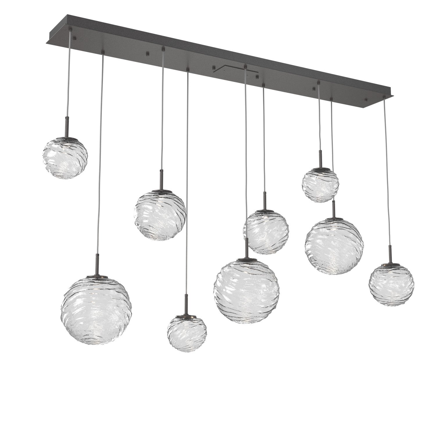 Hammerton Studio - PLB0092-09-GP-C-C01-L3 - LED Linear Pendant - Gaia - Graphite