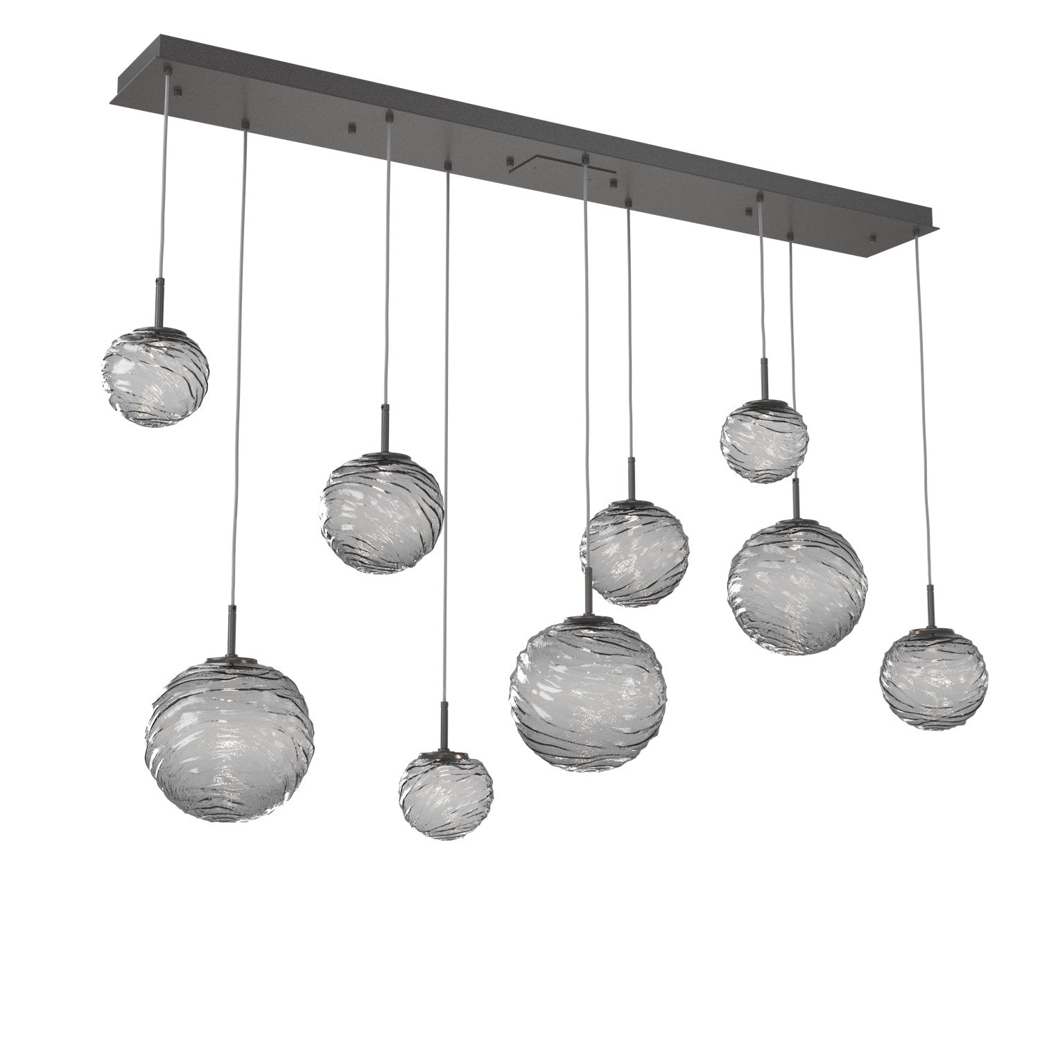 Hammerton Studio - PLB0092-09-GP-S-C01-L1 - LED Linear Pendant - Gaia - Graphite