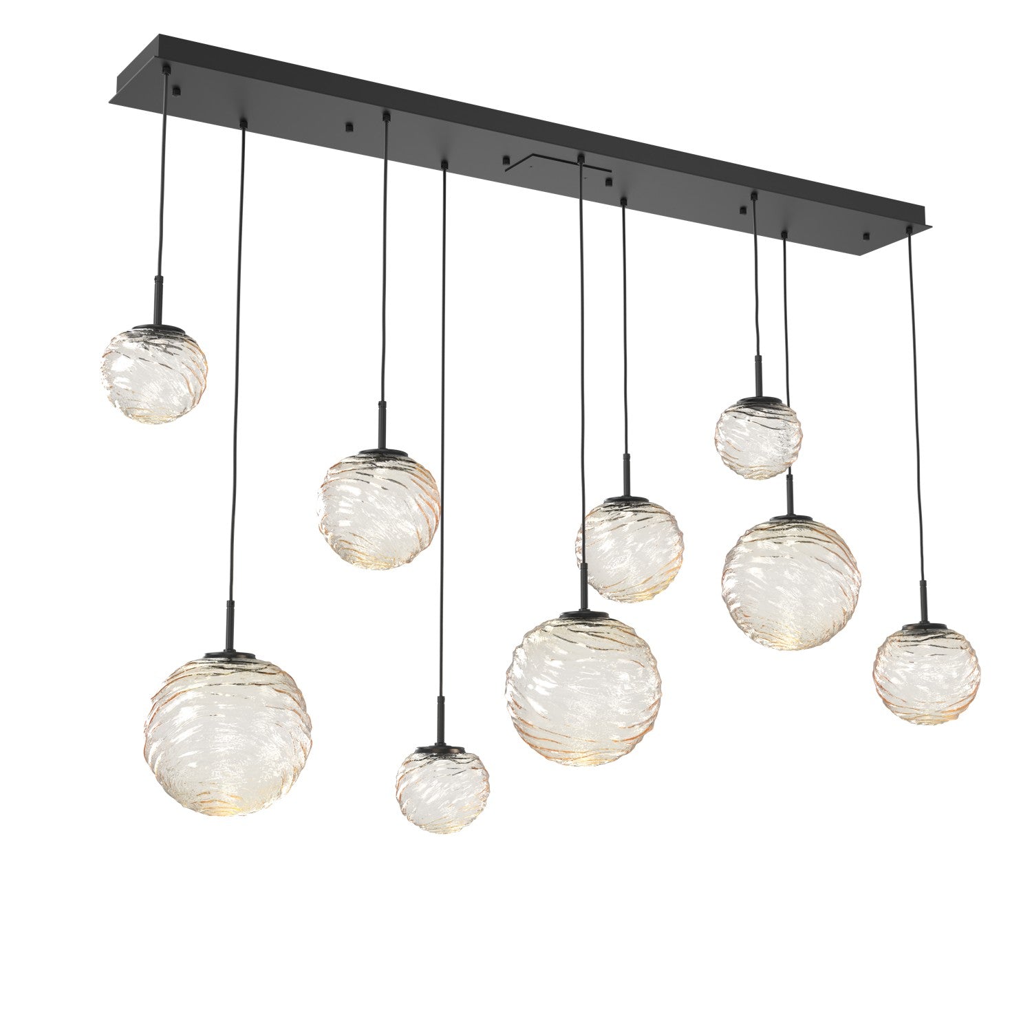 Hammerton Studio - PLB0092-09-MB-A-C01-L3 - LED Linear Pendant - Gaia - Matte Black