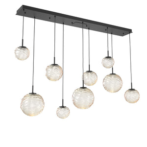 Hammerton Studio - PLB0092-09-MB-A-C01-L3 - LED Linear Pendant - Gaia - Matte Black
