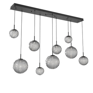 Hammerton Studio - PLB0092-09-MB-S-C01-L1 - LED Linear Pendant - Gaia - Matte Black