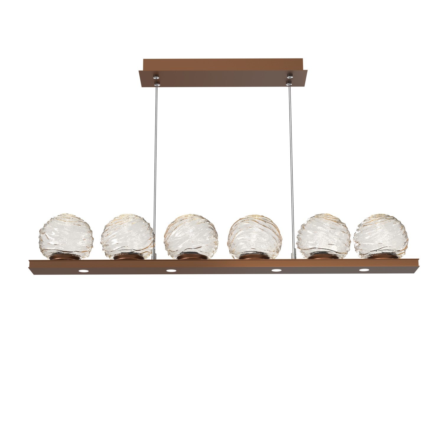 Hammerton Studio - PLB0092-0B-BB-A-CA1-L1 - LED Linear Pendant - Gaia - Burnished Bronze