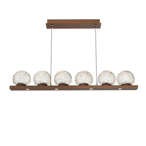 Hammerton Studio - PLB0092-0B-BB-A-CA1-L1 - LED Linear Pendant - Gaia - Burnished Bronze