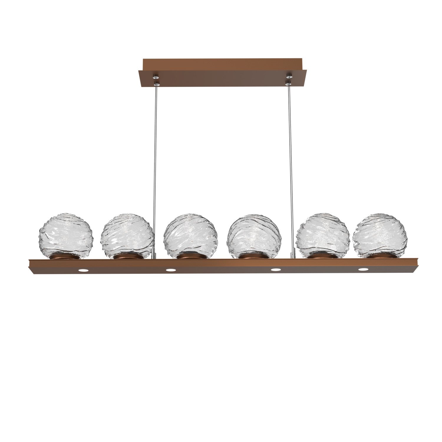 Hammerton Studio - PLB0092-0B-BB-C-CA1-L1 - LED Linear Pendant - Gaia - Burnished Bronze