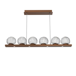 Hammerton Studio - PLB0092-0B-BB-C-CA1-L3 - LED Linear Pendant - Gaia - Burnished Bronze