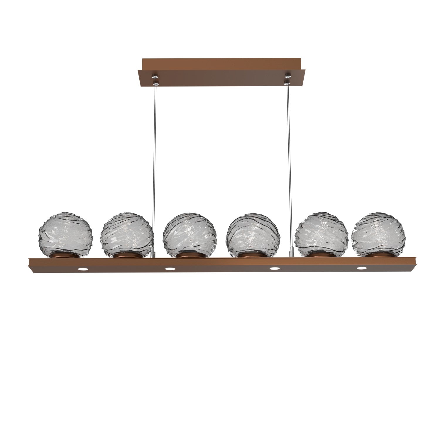 Hammerton Studio - PLB0092-0B-BB-S-CA1-L1 - LED Linear Pendant - Gaia - Burnished Bronze