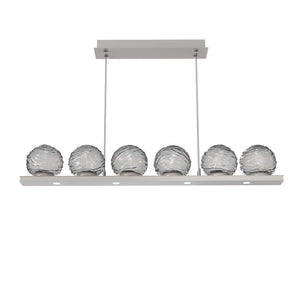 Hammerton Studio - PLB0092-0B-BS-S-CA1-L1 - LED Linear Pendant - Gaia - Beige Silver