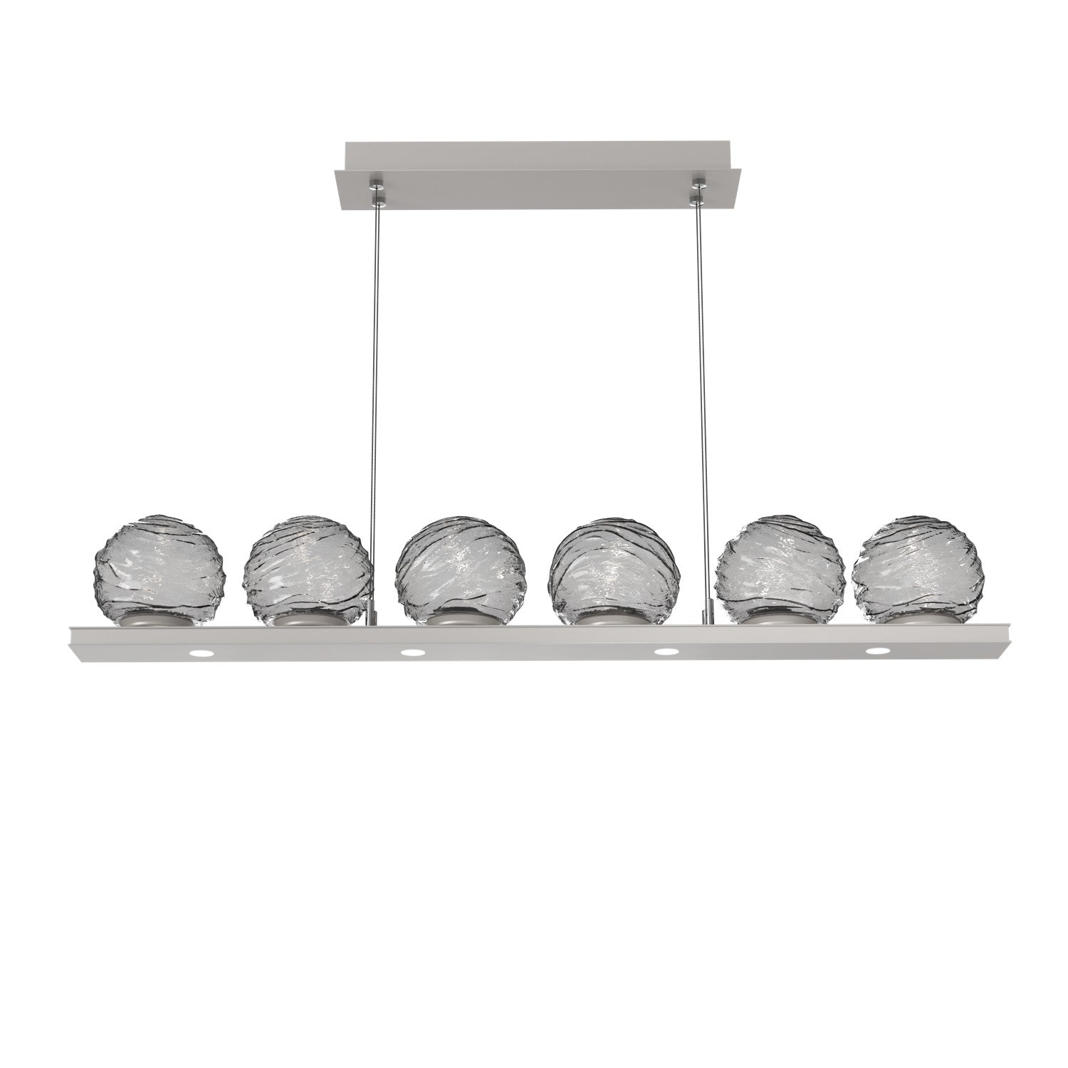 Hammerton Studio - PLB0092-0B-BS-S-CA1-L3 - LED Linear Pendant - Gaia - Beige Silver